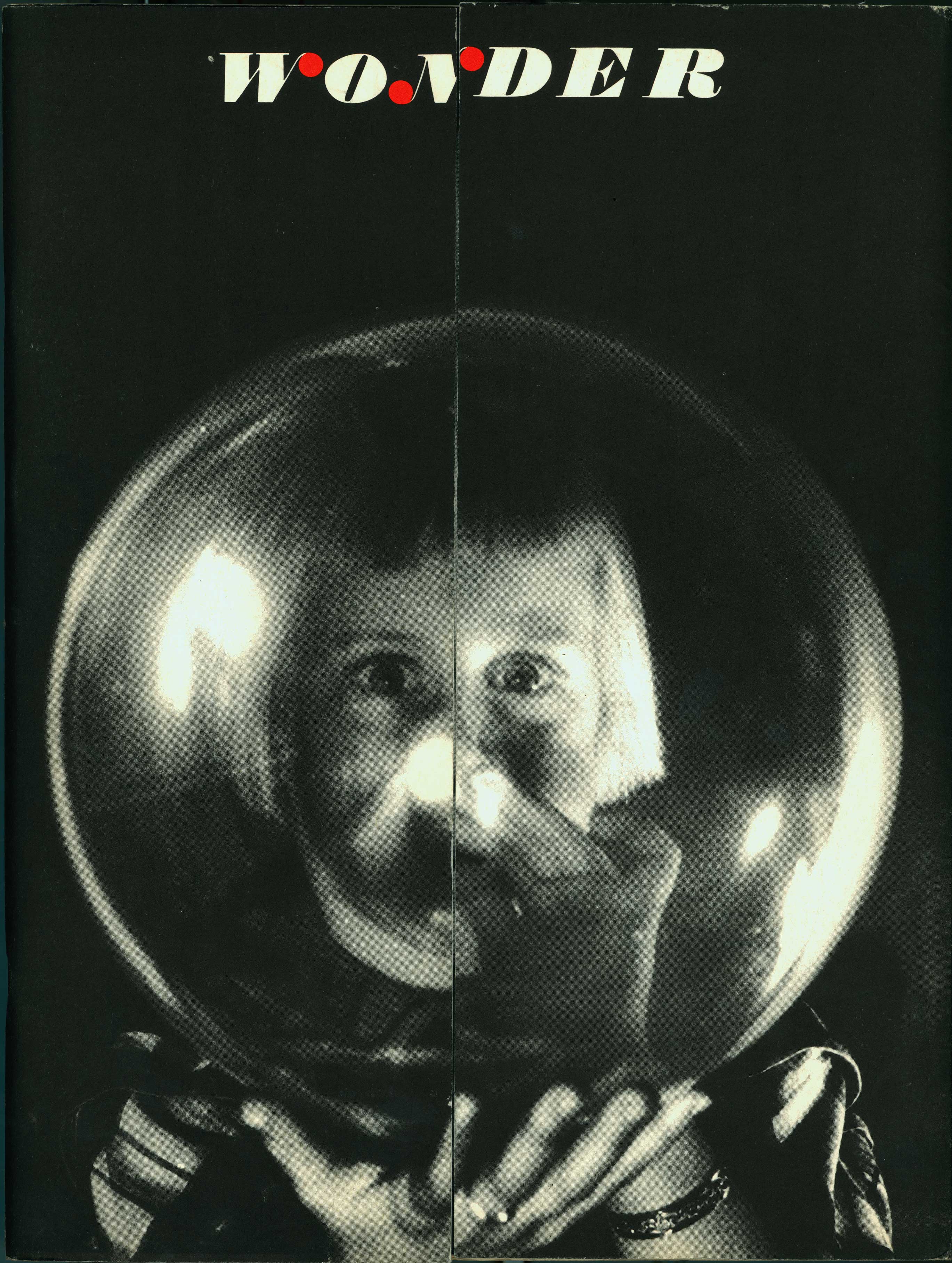 Child with astronaut's helmet